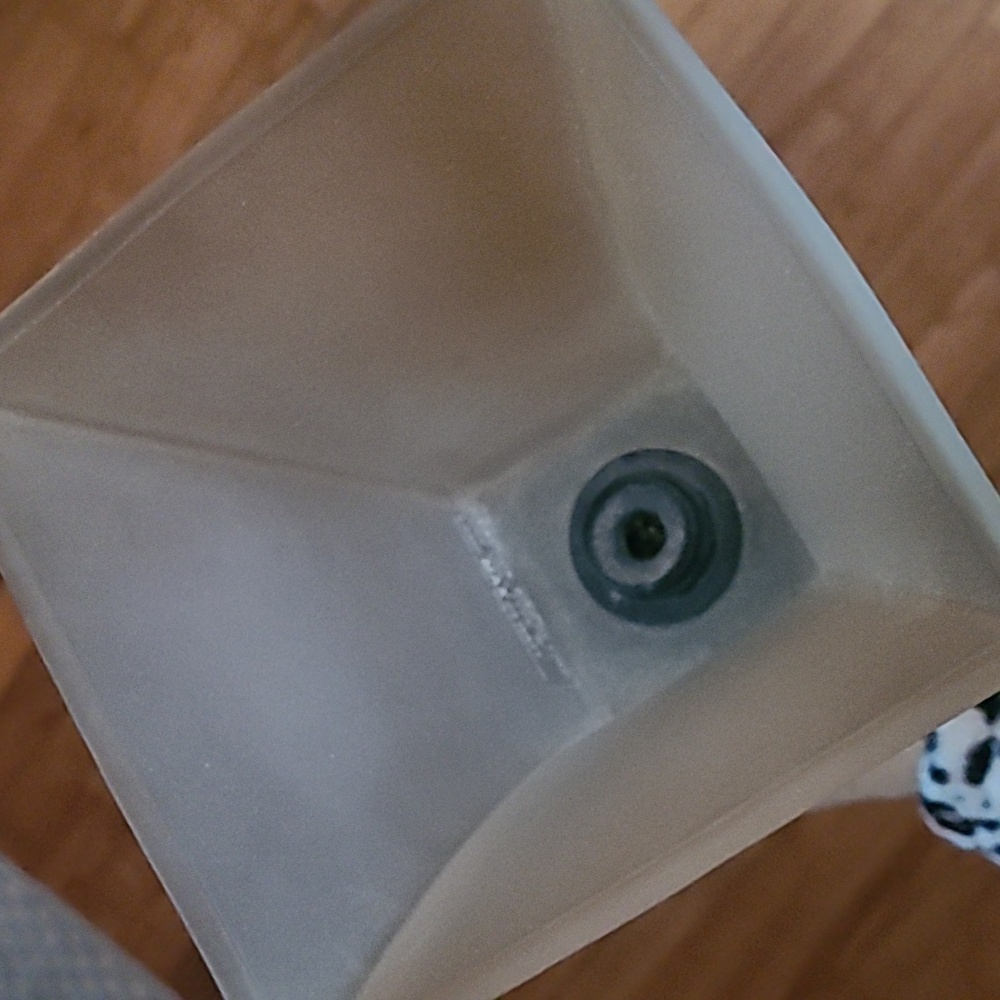 Vintage Inverted‎ Glass Shade Lamp - Picture 4 of 11